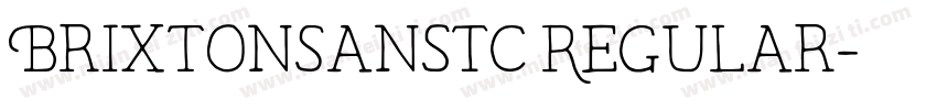 BrixtonSansTC Regular字体转换